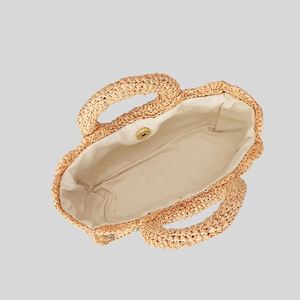 Nouveau Sac à Main en Coquillages Fait Main Printemps-Été pour Femme, Sac de Plage en Paille Tressée, Panier de Plage Simple en Paille - Product Image 4