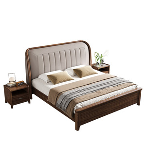 Modern Minimalist Rosewood <b>Storage</b> Bed 1.8m Wide High-<b>End</b> Wooden Double Bed For Bedroom - Product Image 4