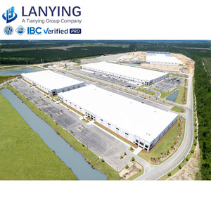 Sắt đỏ Kết Cấu Thép hội thảo nhà kho tổ chức sự kiện xây dựng nhà chứa máy bay mà không có Cột giữa - Product Image 5