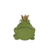 Modèle moderne de sculpture de grenouille en résine avec prince héritier princesse pour figurine d'étang de jardin emballage direct d'usine décoratif pour la maison