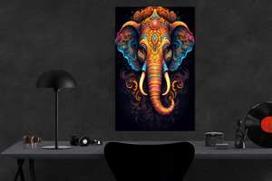 Vetro temperato Extra Large stampa indù decorazione <span class=keywords><strong>da</strong></span> <span class=keywords><strong>parete</strong></span> arte decorazioni <span class=keywords><strong>da</strong></span> <span class=keywords><strong>parete</strong></span> stampa vetro - Product Image 4