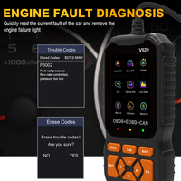 Outil de diagnostic automobile OBD2 le plus vendu en 2023, scanner OBD2 EOBD CAN V520, lecteur de code automobile portable