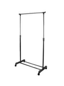 Factory Double Pole Clothes Display <b>Rack</b> Floor Standing Clothes Hanger Metal Clothes Drying <b>Rack</b> With Adjustable Height - Product Image 1