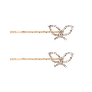 Juego de Pinzas para el Cabello con Forma de Corazón Delicado con Circonita, Pasador Simple para Niños, para Fiestas de Cumpleaños, Pinza Lateral Linda con Cristal - Product Image 1