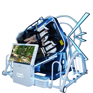 Hot 9D VR Simulator thực ảo Trò chơi sản phẩm chuyển động chuyến bay ghế arcad Simulator VR 360 độ rotter máy ảnh trò chơi 2 chỗ ngồi - Product Image 3