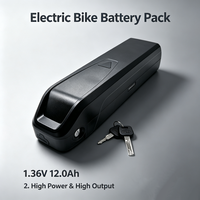 Batterie de vélo de montagne électrique, vélo électrique 36V 48V |   Batterie au lithium 12Ah 15Ah, batterie de vélo électrique à roues super grandes