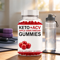 Gummies de Cétones Naturelles OEM/ODM, Suppléments Probiotiques au Vinaigre de Cidre de Pomme, Gummies de Fibres Alimentaires Expédiés Directement de l'Usine