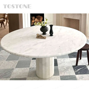 <span class=keywords><strong>Mesa</strong></span> Redonda de Mármol Natural Directo de Fábrica Tostone con Base Resistente para Espacios de <span class=keywords><strong>Comedor</strong></span> Modernos y Elegantes, Diseño de Interiores - Product Image 2