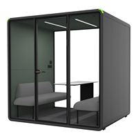 Cabine d'interprétation insonorisée, cabine vidéo insonorisée, cabine acoustique modulaire, bureau intérieur, salle de conférence, cabine d'enregistrement