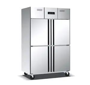 4-door Commercial Electric Kitchen Refrigerator Stainless Steel Kitchen Refrigerator Fridges