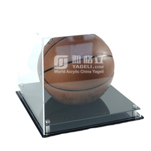 Yageli - Vitrina de Acrílico PMMA Transparente para Baloncesto, Modelo YGL-74, Personalizable con Logotipo, para Balones - Product Image 1