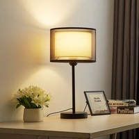 Post moderne luxe moderne minimaliste lampe de chevet lumière atmosphérique luxe chaud rétro créatif chambre protection des yeux lampes de bureau