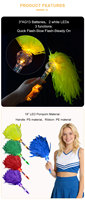 Neonglo Wiederverwendbares 19-Zoll LED-Pompom-Piñata-Spielzeugset - Für den Innenbereich bei Geburtstagen, Abschlussfeiern, Diwali & Neujahrsfeiern