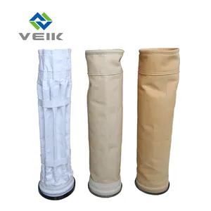 Membrana de aramida PTFE, filtro de bolsa no tejida, colector de polvo para industria de cemento, venta directa de fábrica