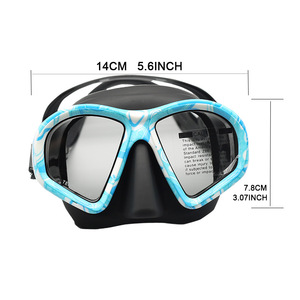 Diving Mask With Snorkel Set Anti Fog Tempered Glass Silicone Adult Water Sports Equipment - Product Image 5