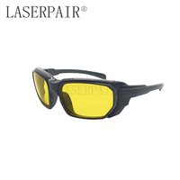 Lunettes de sécurité laser UV bleues 450 nm, verres en polycarbonate certifiés CE, transmission de 79 %, protection oculaire OD6+ pour usage industriel et en laboratoire