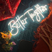Letrero de neón led personalizado, decoración feliz por siempre, señal de neón, todo lo que necesita es amor