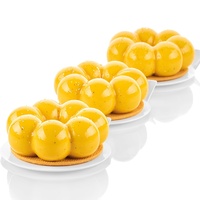Moule en silicone 6 cavités motif floral pour gâteaux mousse, ensemble d'ustensiles de cuisson pour desserts, pâtisseries, bougies, outils de pâtisserie pour la cuisine et les fêtes