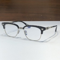 Gafas Ópticas de Diseño de Alta Calidad para Hombre y Mujer, Punk BONENNOISSEUR 53-19, Monturas de Gafas de Acetato y Titanio de Lujo para Negocios