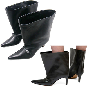 <span class=keywords><strong>Stivali</strong></span> da Donna in Vera <span class=keywords><strong>Pelle</strong></span> con Punta Affusolata, Chiusura a Zip, <span class=keywords><strong>Tacco</strong></span> <span class=keywords><strong>Alto</strong></span> e Funzione Antiscivolo per Autunno e Inverno - Product Image 2