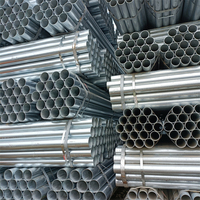 Tuyau en acier galvanisé à chaud Q235B, directement de l'usine, pour structure de support de rayonnage d'entrepôt