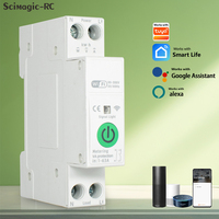 Disjoncteur intelligent Wi-Fi 1P 63A avec mesure de consommation d'énergie Kwh, relais, minuterie et protection contre les surtensions/sous-tensions - Vente en gros