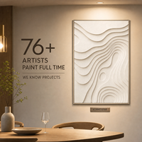 Décoration murale 3D en papier découpé à effet de vagues de dunes de sable verticales, encadrée en bois, pour hôtels, restaurants et villas, personnalisable, vente en gros, OEM
