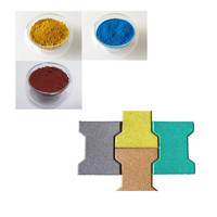 Pigment coloré en poudre, piate de fer fe2/3, pigment rouge et jaune, 50 ml