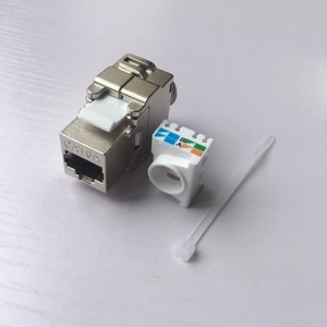RJ45 cat6A <span class=keywords><strong>Tooless</strong></span> STP FTP bảo vệ <span class=keywords><strong>Keystone</strong></span> <span class=keywords><strong>Jack</strong></span> cat6A 180 độ Modular <span class=keywords><strong>Jack</strong></span> - Product Image 3