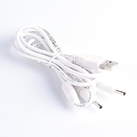 Câble de charge rapide USB-A vers double DC 3.5*1.35 / DC 5.5*2.5, répartiteur en Y, cordon d'alimentation