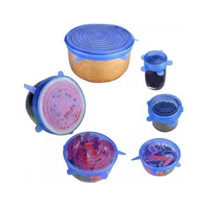Couvre-aliments multifonctionnels réutilisables sans BPA, couvercles extensibles pour contenants alimentaires, couvercles de stockage en silicone pour aliments - Product Image 2