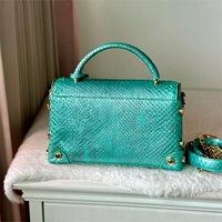 Sac à main de luxe de style python pour femme, sacs à main de style serpent python en cuir véritable
