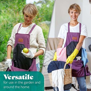 Tablier de jardinage en toile <span class=keywords><strong>pour</strong></span> hommes et femmes, toile utilitaire, pochette de libération de <span class=keywords><strong>kangourou</strong></span> profonde, tablier de jardinage avec poches <span class=keywords><strong>pour</strong></span> femmes et hommes - Product Image 6
