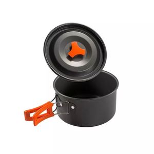 Ensemble de casseroles et bouilloires antiadhésives légères, kit de cuisine de camping portable pour la randonnée et le feu de camp - Product Image 3