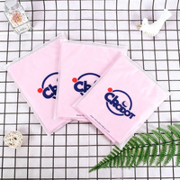 Sacs en plastique refermables translucides mats givrés avec logo personnalisé biodégradable D2W pour vêtements