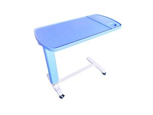 ब्लू गैस स्प्रिंग हॉस्पिटल फर्नीचर एल्यूमिनियम मिश्र धातु पीई मूवेबल ओवरबेड साइड टेबल ट्रे डाइनिंग ऊंचाई एडजस्टेबल बेड ट्रे के लिए - Product Image 2
