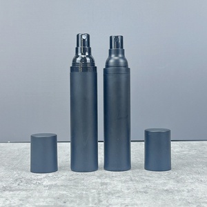 White Black PET Plastic 50ml & 15ml Airless <b>Pump</b> <b>Bottle</b> for Serum Lotion Shampoo and Face Mask - Product Image 6