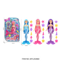 Poupée sirène de natation 14 pouces jouet mode beauté 34CM poupées en plastique à changement de couleur jouets sirène pour les filles