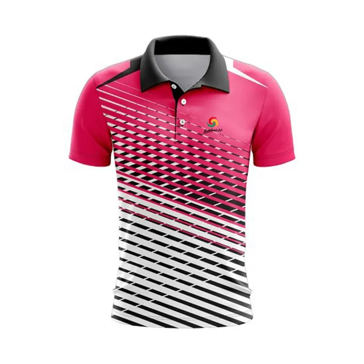 Высококачественные футболки для гольфа, быстросохнущие футболки с принтом, сублимированная униформа из полиэстера, мужские рубашки-поло