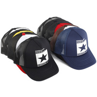 Custom logo sportieve luipaardprint tweekleurige hiphop baseballcap outdoor zonneklep ademende mesh foam trucker pet