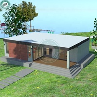 Maisons modulaires de luxe standard américaines, maisons préfabriquées à vendre, kit de maison en panneaux de fibres de ciment SIP