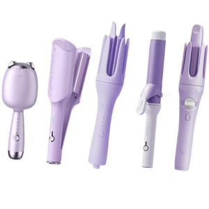 Fer à boucler rapide 15s avec protection intelligente contre la surchauffe, ions négatifs pour réparation des cheveux, température réglable, pour coiffure quotidienne rapide le matin - Product Image 5