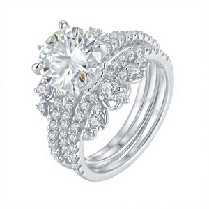 แหวนโออัลแลนหรูหราประดับเพชรทรงหยดน้ำ 2 กะรัต โมอิสซาไนต์ ชุบโรเดียม เงินแท้ S925 แหวนแต่งงาน เครื่องประดับชั้นดีสำหรับผู้หญิง - Product Image 4