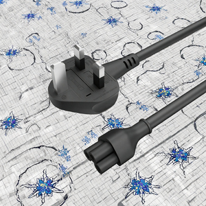 สายไฟ AC แบบ Nema 2 ขา ที่ปรับแต่งได้ และสายต่อพ่วงยาว 5 เมตร สำหรับเครื่องใช้ไฟฟ้าภายในบ้าน มาตรฐาน IP20 - Product Image 3