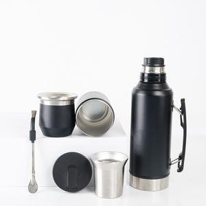 Juego de <span class=keywords><strong>Mate</strong></span> de Acero Inoxidable, Botella Térmica de Acero Inoxidable de 1200 ml, Bombilla y Cepillo para Limpiar la Bombilla - Product Image 2