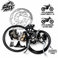 Nouveau kit de mise à niveau de support d'étrier de frein arrière CNC 6061 avec disque de frein pour Surron Ultra Bee E Ride Pro SS Light Bee
