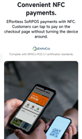 SUNMI M3 Gestion des files d'attente de qualité industrielle 6.75 pouces 8 cœurs Portable OEM Barcode Scan Pos Caissier