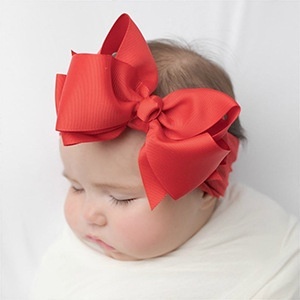Diadema de 4 pulgadas con lazo acanalado, accesorios suaves para el cabello de niños, diadema de color sólido para bebé, bandas para el cabello estilo europeo y americano - Product Image 2