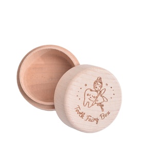 Tùy Chỉnh Bằng Gỗ Trẻ Em Bé Bộ Nhớ Đầu Tiên Răng Lưu Trữ Quà Tặng Lưu Niệm Răng Cổ Tích Hộp Răng Cho Cậu Bé Và Cô Gái - Product Image 3