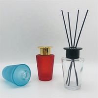 Diffuseur de parfum conique de luxe léger de style européen GOLDEN SUN, flacon vide rechargeable en verre haut de gamme avec bouchon à vis pour arômes